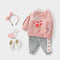 Children's Baby Girl Net Red Autumn Suit