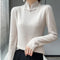 Women's Half-turtleneck Sweater With Soft Design And Inner Wear Base Buckle