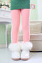 FallWinter Hot-selling Girls' Leggings Fleece-lined Warm Cropped Pants