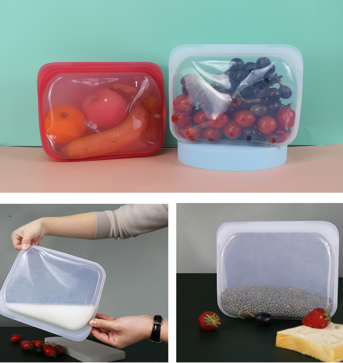 Silicone Sealed Fresh-keeping Bag Vacuum Self-sealing Food