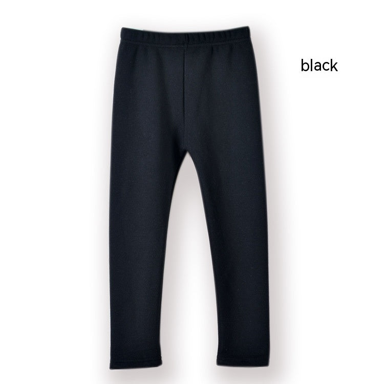 FallWinter Hot-selling Girls' Leggings Fleece-lined Warm Cropped Pants