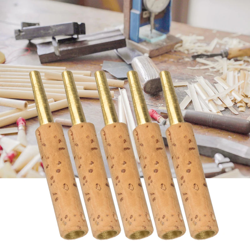 LOMMI 5/10/20/40Pcs Oboe Reeds Staple Tubes Parts Cork Brass Tube Woodwind Instrument Oboe Flute Repair Luthier Accessories