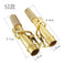 2 Pcs Saxophone Neck Soprano Sax Straight Curved Neck Quality Gold Lacquer Brass 16.7 MM Woodwind Instrument Parts Accessories