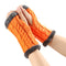 Fleece-lined Fluffy Gloves Twist Knitted Finger Leakage