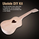 21inch Basswood 4 String Ukelele DIY Kit Instrument Accessory