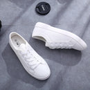 Unisex White Canvas Shoes Casual Summer Vulcanized Shoes Lace-up Students Cloth Shoe Women's Flats Sneakers Women Board Shoes