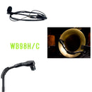 AOJIE D4-WB98H/C BETA98H/C professional wireless microphone saxophone brass percussion microphone UHF saxophone microphone