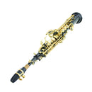 Straight Soprano Saxophone Brass Gold Key B Flat Sax with Case Reeds Gloves Cleaning Cloth Accessories Woodwind Instrument