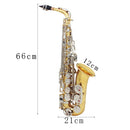 SLADE Alto Saxophone Eb Brass Body Carved Keys White Shell Keys Saxophone with Reed Glove Back Rubbing Coth