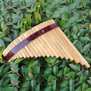 22 Pipe Pan Flute Professiona Chinese Bamboo Pan Flute Traversa Flute Woodwind Chinese Vertical Flute Accardion Pan Flute Bag