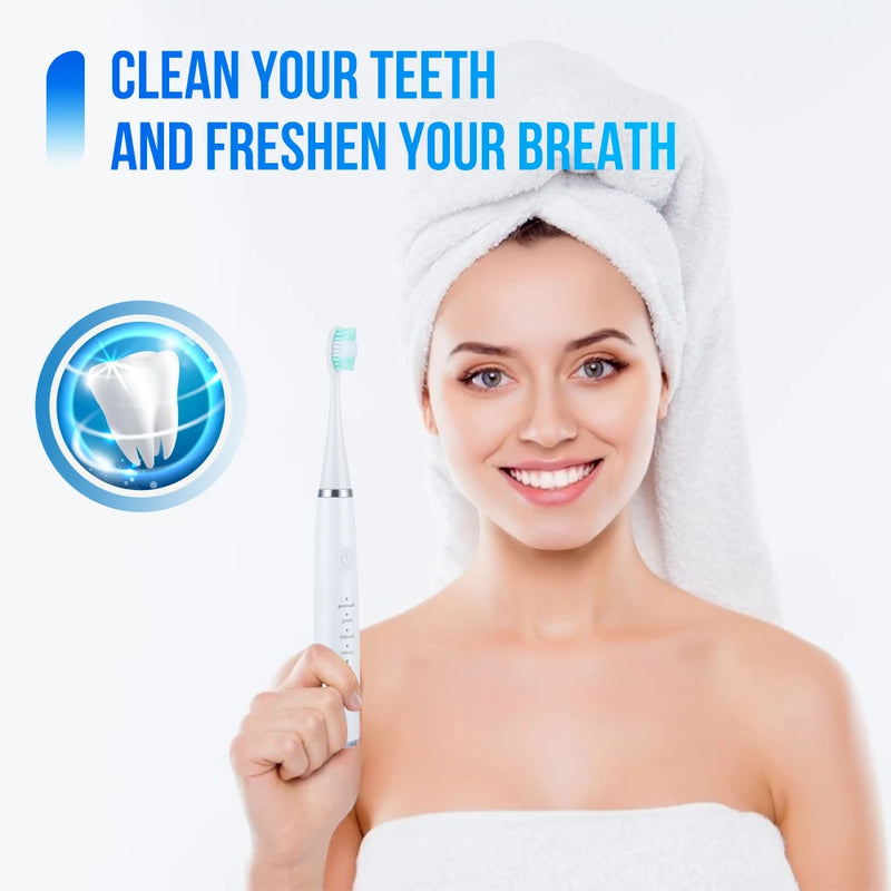 Electric Toothbrush Sonic Dental Teeth Whitening Kit Tooth Whitener Calculus Tartar Remover Tools Cleaner Stain Oral Care