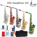 Eb Alto Saxophone Brass Silver Plated Professional Woodwind Instrument E Flat Sax With Case Strap Musical Instrument Accessories