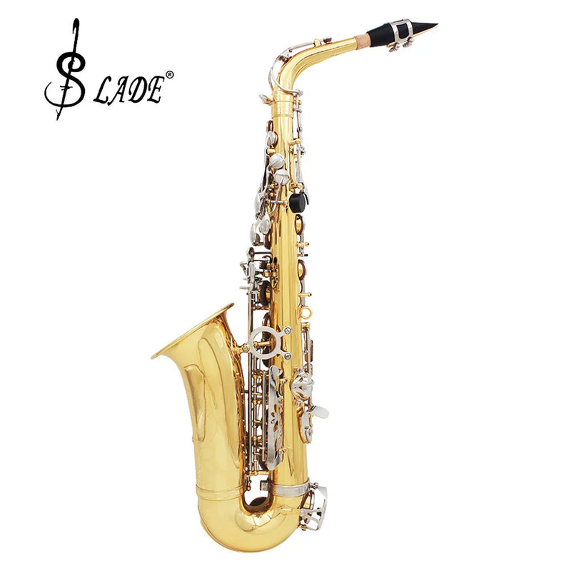 High Quality Eb Alto Saxophone Brass Lacquered Gold E Flat Sax Musical  Woodwind Instrument With Case Mouthpiece Accessories