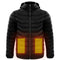 Men Heated Puffer Jacket Electric Heating Coat Insulated Hood Windbreaker 9Heat Zones