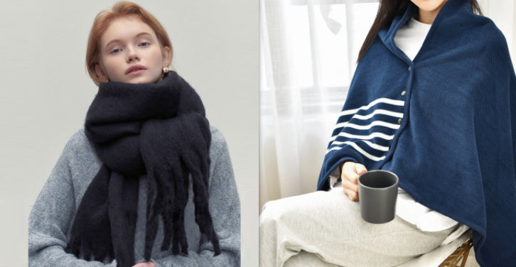 All-match Soft Glutinous Idle Style Thermal Long Scarf