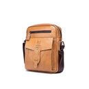 Men's First Layer Cowhide Large Capacity Shoulder Messenger Bag