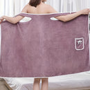 QuickDry Coral Velvet Bath Skirt HairFree Absorbent Towel