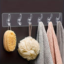 Transparent Acrylic Hook Rack for Organizing in Various Rooms