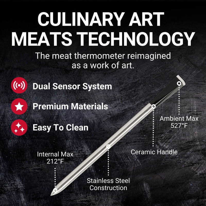 MEATER Plus: Elevate Your Cooking with Long-Range Wireless Precision | for BBQ, Oven, Grill, Kitchen, Smoker, Rotisserie